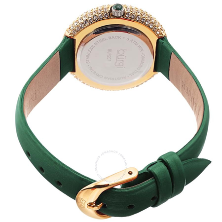 Burgi Ladies Argyle Dial Swarovski Crystal Glamor Strap Watch BUR207GN