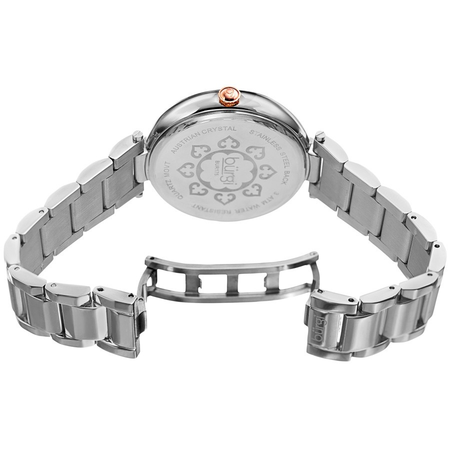 Burgi Quartz Black Dial Ladies Watch BUR175SSB