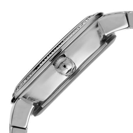 Burgi Quartz Black Dial Ladies Watch BUR187SSBK