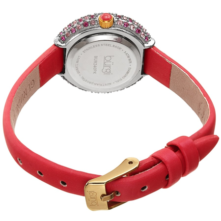 Burgi Quartz Diamond Pink Dial Ladies Watch BUR240PK