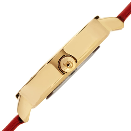 Burgi Quartz Diamond Red Dial Ladies Watch BUR261RD
