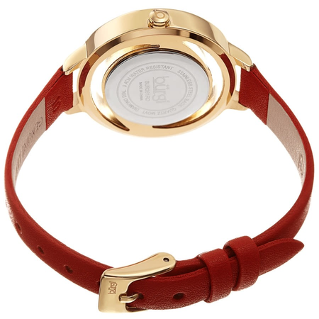 Burgi Quartz Diamond Red Dial Ladies Watch BUR261RD