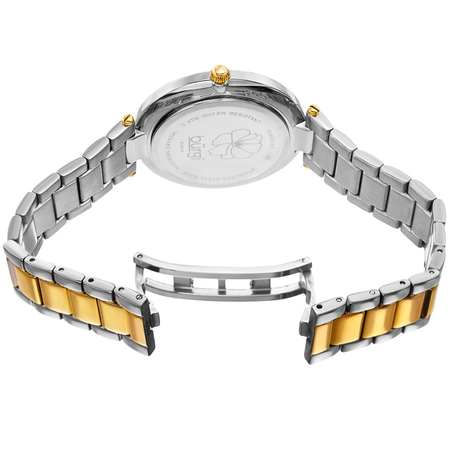 Burgi Quartz Diamond Silver Dial Ladies Watch BUR179TTG