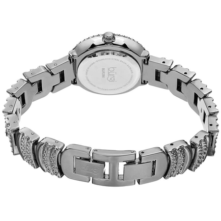 Burgi Quartz Diamond White Dial Ladies Watch BUR266SS