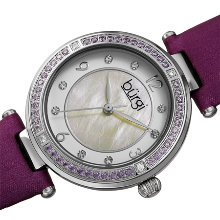 Burgi Quartz White Dial Ladies Watch BUR251PU