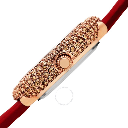 Burgi Diamond Red Dial Ladies Watch BUR227BUR