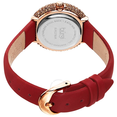 Burgi Diamond Red Dial Ladies Watch BUR227BUR