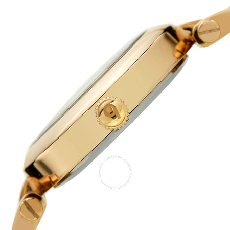 Burgi Diamond Red Dial Stainless Steel Ladies Watch BUR223YGR