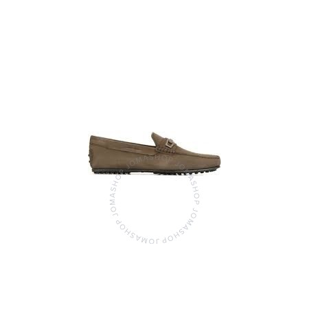 Tod's Men's Dark Clay Leather Moccasins XXM0LR0N655FL1B208
