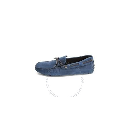 Tod's Men's Driving Shoes in Dark Bluette/Dark Brown XXM0WG05470FLB280K