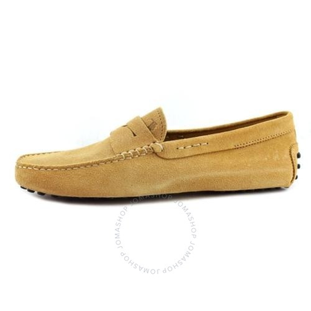 Tod's Men's Light Mustard Gommini Moccassin Driver Shoes XXM0EO00010RE0G409