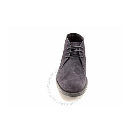 Tod's Men's Dark Denim Blue Suede Desert Ankle Boots With Laces XXM0RQ00D800P0U810