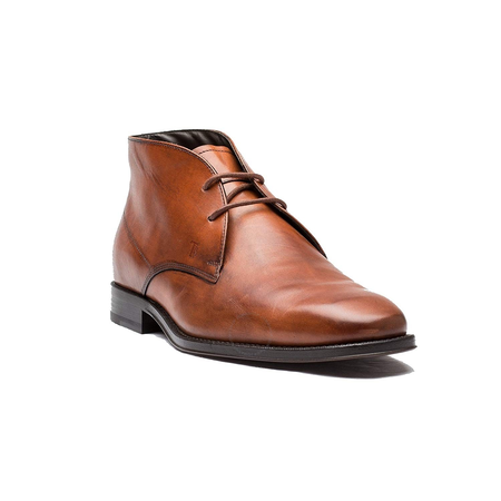 Tod's Men's Dark Orange Suede Lace-up Ankle Boots XXM0TZ00D80D9CG804