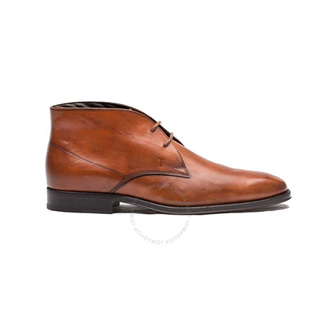 Tod's Men's Dark Orange Suede Lace-up Ankle Boots XXM0TZ00D80D9CG804