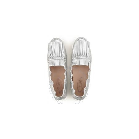 Tod's Womens Ballerina Flats in Silver XXW0FW0P220SV0B200