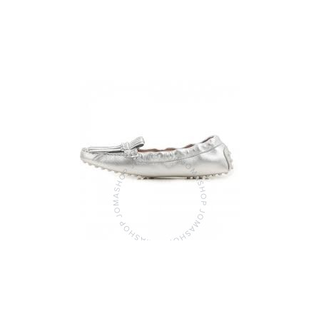 Tod's Womens Ballerina Flats in Silver XXW0FW0P220SV0B200