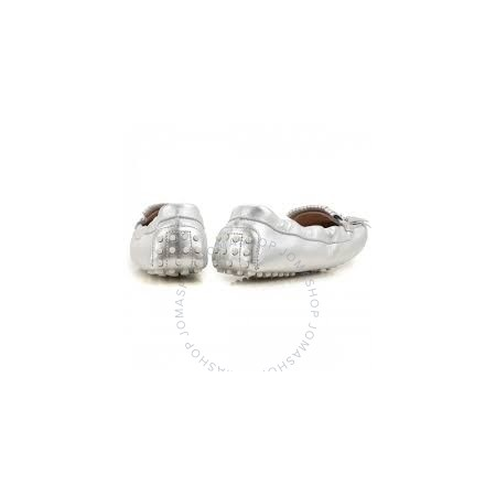 Tod's Womens Ballerina Flats in Silver XXW0FW0P220SV0B200