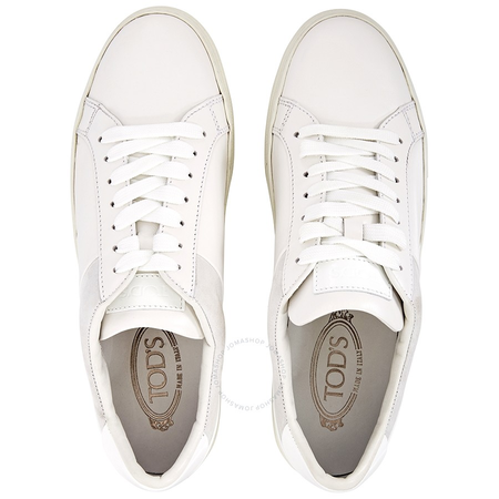 Tod's Womens Block Sneakers in White XXW0XK0O290B79B001