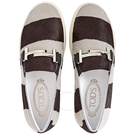 Tod's Womens Slip-on Loafers in Grey XXW0XK0R160PZEB201