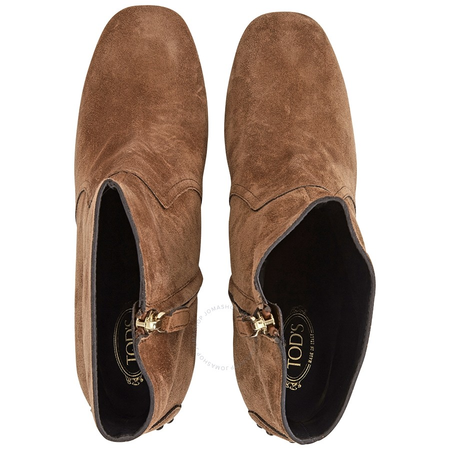 Tod's Womens Sude Leather Boots in Brown XXW0ZM0Q850BYES601
