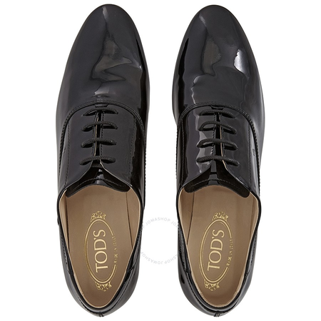 Tod's Womens Suede Lace Up Oxford Shoes in Black XXW0ST00N50OW0B999