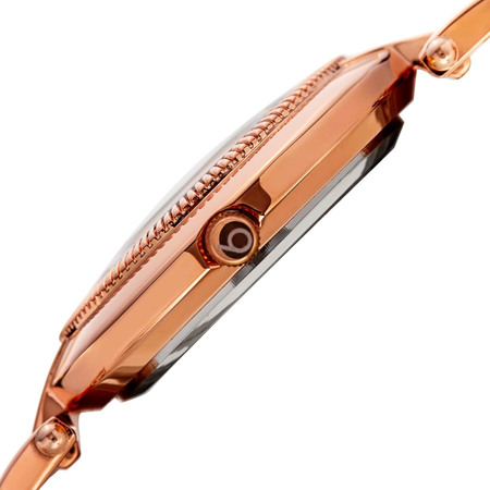 Burgi Quartz Diamond White Dial Ladies Watch BUR181RG