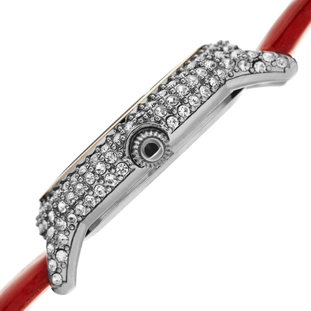 Burgi Quartz Diamond White Dial Ladies Watch BUR249RD