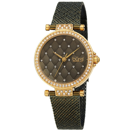 Burgi Quartz Green Dial Ladies Watch BUR263GN