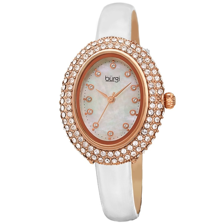 Burgi Quartz White Dial Ladies Watch BUR234WT