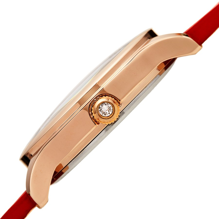 Burgi Quartz White Dial Ladies Watch BUR238RD