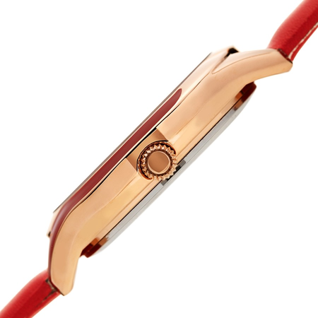 Burgi Quartz White Dial Ladies Watch BUR248RD