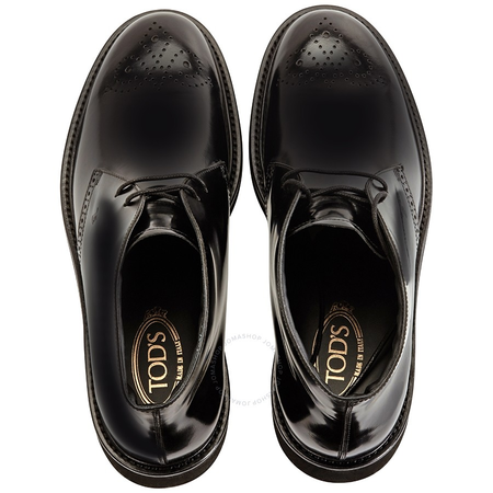 Tod's Men's Ankle Leather Boots  in Black XXM0XL0N920AKTB999