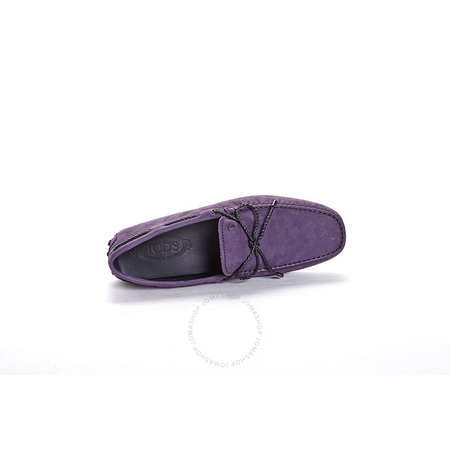 Tod's Men's Blackberry Gommino Suede Driving Shoes XXM0GW05473VEKL618