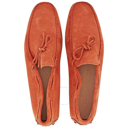 Tod's Men's Red Brick Leather Moccasins XXM0GW05470RE0G807