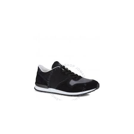 Tod's Men's Suede Lace Up Active Trainer Sneaker in Black/Dark Lead XXM0YM0R360GDC2B74
