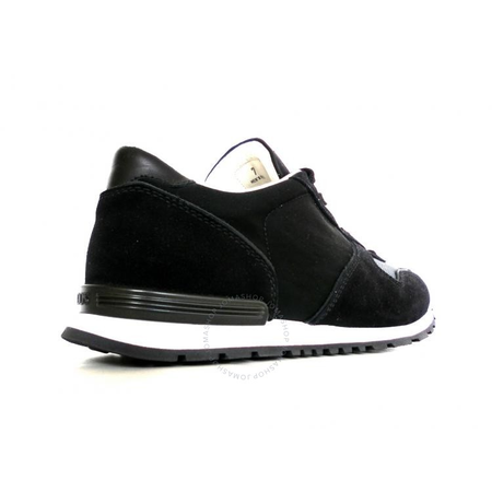 Tod's Men's Suede Lace Up Active Trainer Sneaker in Black/Dark Lead XXM0YM0R360GDC2B74