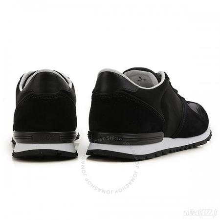 Tod's Men's Suede Lace Up Active Trainer Sneaker in Black/Dark Lead XXM0YM0R360GDC2B74