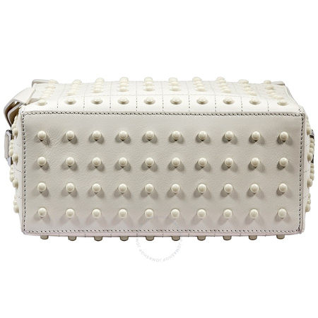 Tod's Tods Suede Crossbody Bag- White XBWDONH9000RED