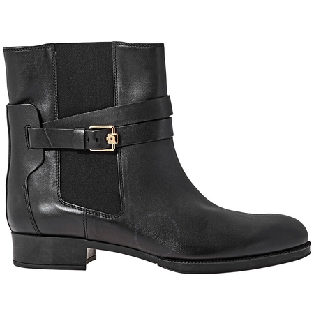 Tod's Womens Ankle Biker Leather Boots in Black XXW0WV0O140BR0B999