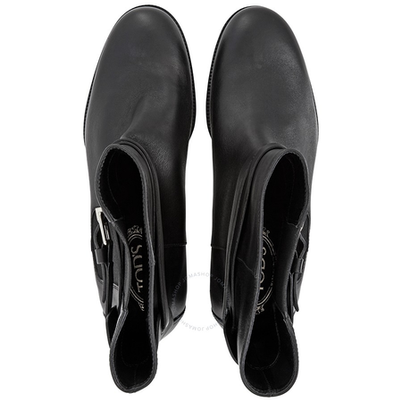 Tod's Womens Ankle Biker Leather Boots in Black XXW0WV0O140BR0B999