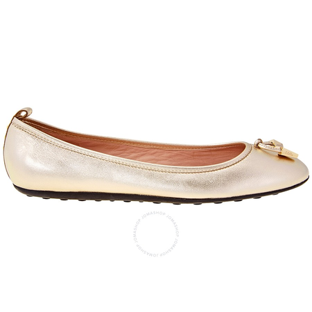 Tod's Womens Ballerina Flats in Gold XXW0YH0P770Y70G203