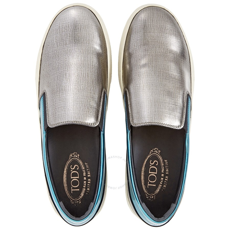 Tod's Womens Sneakers in Silver/Black/Grey XXW0XK0O330CQL0AL4