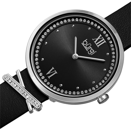 Burgi Quartz Black Dial Ladies Watch BUR264BK