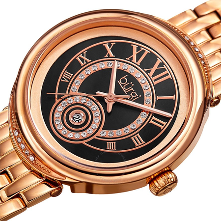 Burgi Quartz Brown Dial Ladies Watch BUR164RG