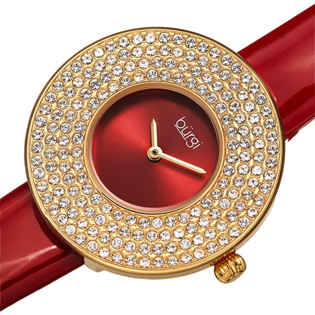 Burgi Quartz Red Dial Ladies Watch BUR272RD