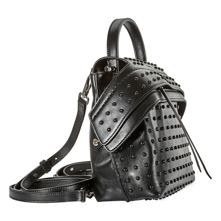 Tod's Ladies Shoulder Bag Wave Black Amr Zaino Mini Gom Ao XBWAMSGA101XMAB999