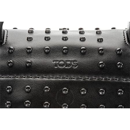 Tod's Ladies Shoulder Bag Wave Black Amr Zaino Mini Gom Ao XBWAMSGA101XMAB999