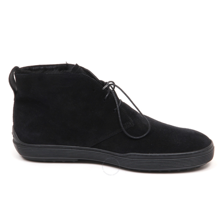 Tod's Men's Ankle Suede Boots in Black XXM0XF0N461RE0B999