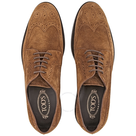 Tod's Men's Brogue Shoes in Dark Caramel XXM0XR0O530SUWC817