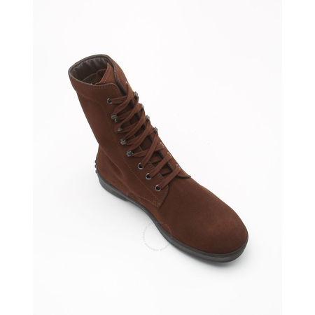 Tod's Men's Cocoa Ankle Combat Boots XXM0HW00500EN0S801